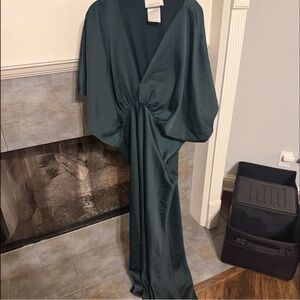 BHLDN Dark Teal Evening Dress